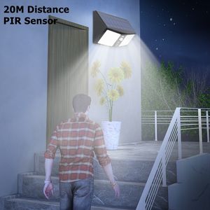 Lampu Surya 2000LM 360LED yang Ditingkatkan, 6 Model Sensor Gerak IP65 Tahan Air, Lampu Dinding untuk Halaman Luar Ruangan + Kabel USB + Pengait - Product Image 5