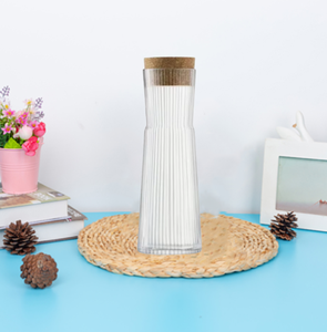 <span class=keywords><strong>Carafe</strong></span> en verre transparent personnalisée <span class=keywords><strong>avec</strong></span> <span class=keywords><strong>bouchon</strong></span> en liège, pour eau chaude et froide, pichet à thé, cafetière, boisson à thé glacé, vente en gros - Product Image 3