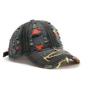 Casquette de baseball unisexe à 6 panneaux, 100% coton, denim délavé, motif satiné, couleur unie, chapeau de soleil sport, réglable, toutes saisons - Product Image 1