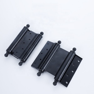 บานพับประตูเหล็กแบบสปริงคู่สีดำด้าน4นิ้วสำหรับประตูสวิง - Product Image 2
