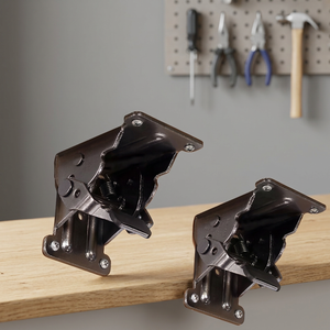 FGA Flash Sale 90 Degree Steel 2.5mm Thick Self-Closing Modern Hotel Furniture <b>Table</b> Bracket Hinge Durable Kitchen Bathroom - Product Image 3