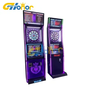 Elektronik sikke işletilen Dart makinesi/kapalı Dart tahtası oyunu/eğlence Darting satılık Arcade oyunu