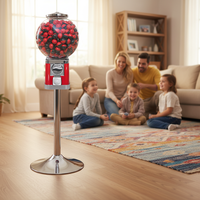 Distributeur automatique de bonbons/jouets en acier inoxydable Niudele, système de paiement par jetons, capacité de 400-500 pièces, utilisation facile, haute performance