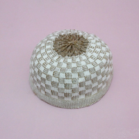 Gorro Kufi Musulmán Turco de Algodón Tejido a Máquina al por Mayor de Fábrica, Gorro Kofia, Gorro Elástico de Algodón Tupi, Gorro de Calavera Musulmán Topi Takke