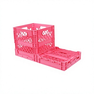 Recyclable PP Rectangle Foldable Plastic Baskets & Collapsible <b>Storage</b> <b>Crate</b> for Home Kitchen Bedroom Bathroom Office - Product Image 3