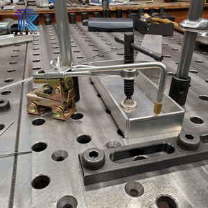 โต๊ะเชื่อมหุ่นยนต์ TKweld 3000*1500*200 มม. แบบ 2D 3D ทำจากเหล็กหล่อสีดำ สำหรับสถานีบัดกรีในโรงงาน ได้รับการรับรองมาตรฐาน CE ใหม่ - Product Image 6