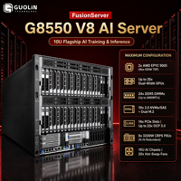 Server Rak FusionServer G8550 V8 10U, Perangkat Keras Kelas Enterprise untuk Pusat Data Generasi Berikutnya, IDC, Server Hosting Cloud AI