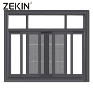Ventanas correderas ZEKIN, vidrio templado con cerradura de seguridad para niños, ventana de aluminio para laboratorios escolares, certificado CE - Product Image 5