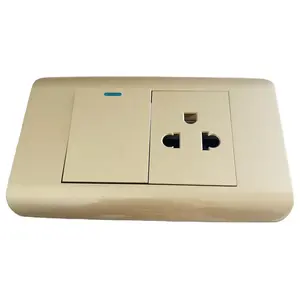 American 16A International Double 2/3-hole Socket Wall Mount Power Multi wall sockets and switches