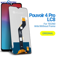 Pantalla LCD TFT de Alta Calidad para Tecno Pouvoir 4 / Pouvoir 4 Pro LC7, LC8 con Digitalizador, Ensamblaje Completo