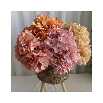 Artificial Rose Flowers Decoration 5 Branch Meimei Coated Hydrangea Flower For Wedding