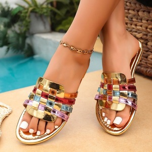 Sandalias Planas de Plataforma con Punta Alta, Ligeras, de Malla, Antideslizantes, Diseño Moderno, Verano, Sexy, Alta Calidad, Zapatos de Mujer - Product Image 1