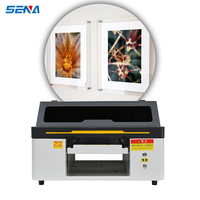 Machine d'impression à plat UV à jet d'encre SENA Dx5 personnalisée pour coques de téléphone A3 A4, verre, métal, PVC, acrylique, bouteilles de vin