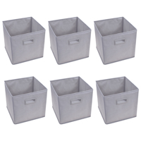 Boîte de rangement en tissu pliable avec poignée pour placard et étagère, gain de place