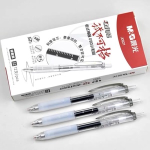 Stylo gel d'examen M&G J0921, encre noire 0,5 mm, pour étudiants, pratique, bureau, école - Product Image 1