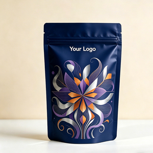 Bolsa con cierre personalizada impresa, tipo stand-up, apta para alimentos, resellable, laminada, BOPP AL PE, impresión por huecograbado - Product Image 4