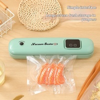Mini scelleuse sous vide entièrement automatique à vente chaude petite machine d'emballage de conservation des aliments domestique et commerciale alimentée par USB