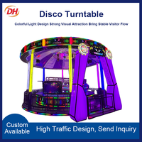 Manège Disco Extravagant avec Écran LED, Grande Auvente de Protection Contre la Pluie, Disques Disco, Machine d'Attraction Emotionnelle, Grand Projet d'Investissement Scénique Touristique