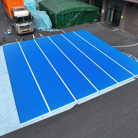 Tapis de sol gonflable sur mesure 12m x 12m en DWF Drop Stitch pour salle de sport et arts martiaux