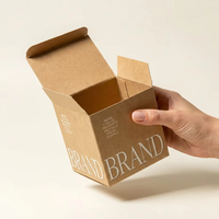 Kotak Kemasan Kosmetik Perawatan Kulit Profesional dengan Logo Kustom, Terbuat dari Kertas Kraft Biodegradable, Model Lipat Atas Bawah, Dapat Didaur Ulang, Tahan Lama, dan Kokoh