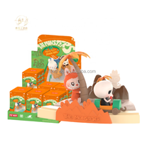 100% authentique pour Pop Mart Labubu PVC Figure monstres jouant à des jeux série scène ensembles mystère aveugle boîte jouets