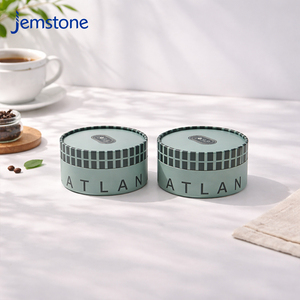 Tube en carton kraft écologique imprimé, hermétique, en forme de cylindre, pour emballage alimentaire, tube en papier de qualité alimentaire pour conteneur de grains de café - Product Image 1