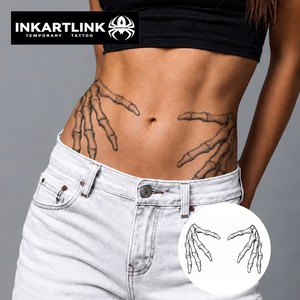 INKARTLINK Adesivo per Tatuaggi Semi-Permanente Personalizzato Jagua a Base di Erbe, Impermeabile, Dura 1-2 Settimane, per Mani, Vita e Corpo - Product Image 2