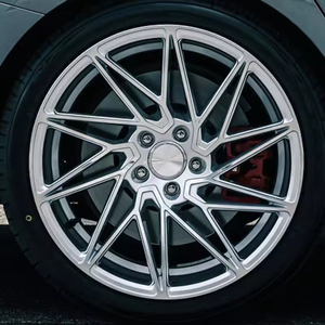 Jantes de voiture noires mates avec face usinée 17 18 19 <span class=keywords><strong>20</strong></span> 21 22 pouces 5x112 Monoblock Forgées pour Mercedes-Benz - Product Image 5