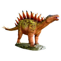 Parc des dinosaures, dinosaures mécaniques, sculptures animatroniques, contrôle par capteur infrarouge, stégosaure