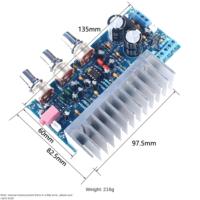 TDA2050A TDA2030A Caisson de basses en surpoids Mini carte d'amplificateur de puissance 18Wx2 + 32W Module numérique à trois canaux