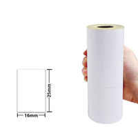 Rouleau d'étiquettes adhésives en papier thermique direct, 58mm x 40mm L, 5 pièces