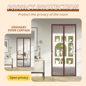 <span class=keywords><strong>Moustiquaire</strong></span> de porte en maille diamant magnétique moderne, durable, lavable, anti-moustiques - Product Image 6