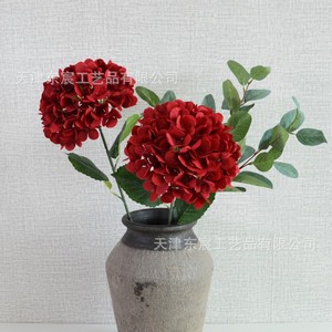 Fleur artificielle d'hortensia à tige unique Dongchen Crafts, grande taille, pour décoration de mariage, maison, hôtel, arche, vitrine - Product Image 3