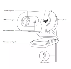 Webcam Brio 90 Ultra HD en gros pour la visioconférence, l'enregistrement et la diffusion en direct - Product Image 3