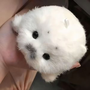 Lindo Llavero de Peluche de Foca Bebé - Juguete de Animal Marino Realista con Relleno de Algodón PP para Alivio del Estrés, Suministro al por Mayor para Máquinas de Garra - Product Image 3
