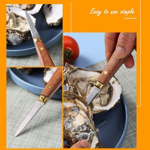 Cuchillo para Abrir Ostras de Acero Inoxidable, Herramienta de Cocina Metálica para Abrir Mariscos - Product Image 2