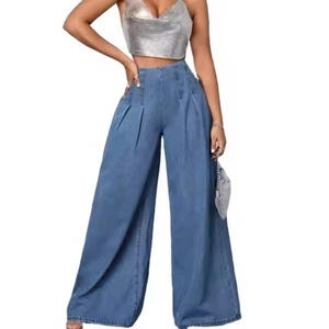 Jeans de Mezclilla 2025 para Mujer, Jeans Casuales Personalizados de Cintura Alta, Jeans Rectos Holgados con Lavado Ácido para Mujer - Product Image 1
