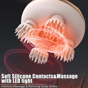 Rechargeable Silicone Shampoo <b>Hair</b> Scalp Comb <b>Brush</b> Soft Silicone Care Scalp <b>Massager</b> <b>Hair</b> <b>Brush</b> Scalp <b>Massager</b> - Product Image 5