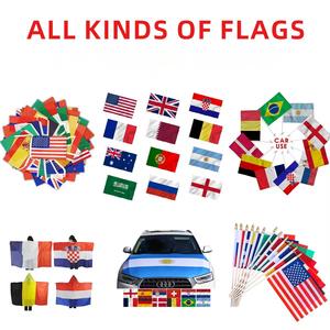 BOLISI Football Fan Acclamations Accessoires Drapeau <span class=keywords><strong>Voiture</strong></span> Main Table Bunting Drapeaux pour Jeu De Football - Product Image 1