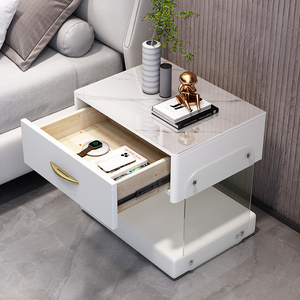 China Supplier Wholesale Wood Nightstands Drawer <strong>Bedside</strong> <strong>Table</strong> Bedroom Furniture Nightstand <strong>Set</strong> <strong>of</strong> <strong>2</strong> for Home - Product Image 5