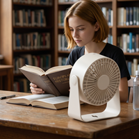 Ventilateur de circulation d'air portable avec écran LED, 199 vitesses réglables, recharge USB, ventilateur de bureau, ventilateur mural silencieux pour la maison et le bureau