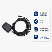Antenne GPS externe FURAO -J 1575MHz 28dBi à gain élevé, polarisation verticale, câble RG174, étanche IP67