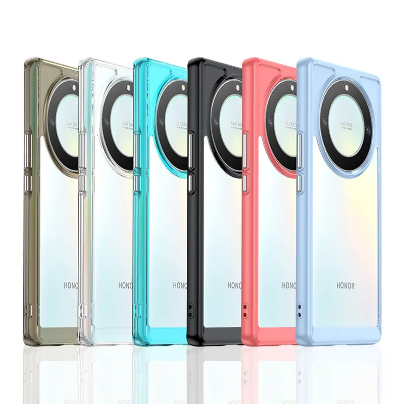 Clear Case For Honor X9A X8A Cover Fundas Hard Translucent Soft Frame Shockproof Phone Bumper Phone Case For Honor X7A Magic 5