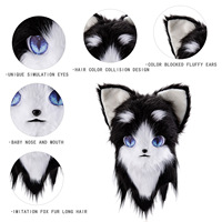 Casque de cosplay tête d'animal de dessin animé très populaire, pour fêtes de carnaval et spectacles de bandes dessinées, en peluche super douce personnalisée, taille adulte