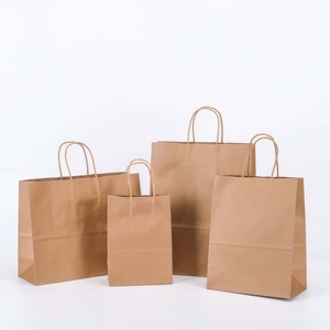 Sacs en papier kraft personnalisés avec poignées pour bouquets de fleurs, emballage de vente au détail pour boutiques de cadeaux, impression de logo personnalisée en gros - Product Image 3