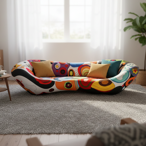 Ensemble de canapés sectionnels de style pop art moderne, rembourrage <span class=keywords><strong>en</strong></span> coton, design confortable pour <span class=keywords><strong>salon</strong></span>, meubles, <span class=keywords><strong>salon</strong></span> d'hôtel - Product Image 6