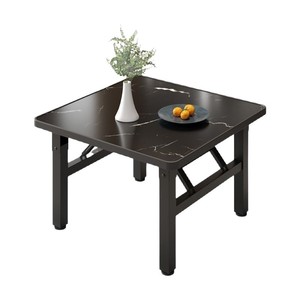 Portable <b>Folding</b> Square <b>Table</b> <b>Plastic</b> Top Metal Legs 4 Seater For Home Dining Study Rental Use - Product Image 5