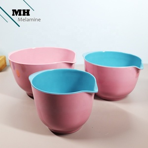 Juego de 3 Tazones para Mezclar de Melamina, Ecológicos, Personalizados, Modernos y Tradicionales, Color Rosa, Modelo MH061, para Regalos Empresariales y Hogar - Product Image 4