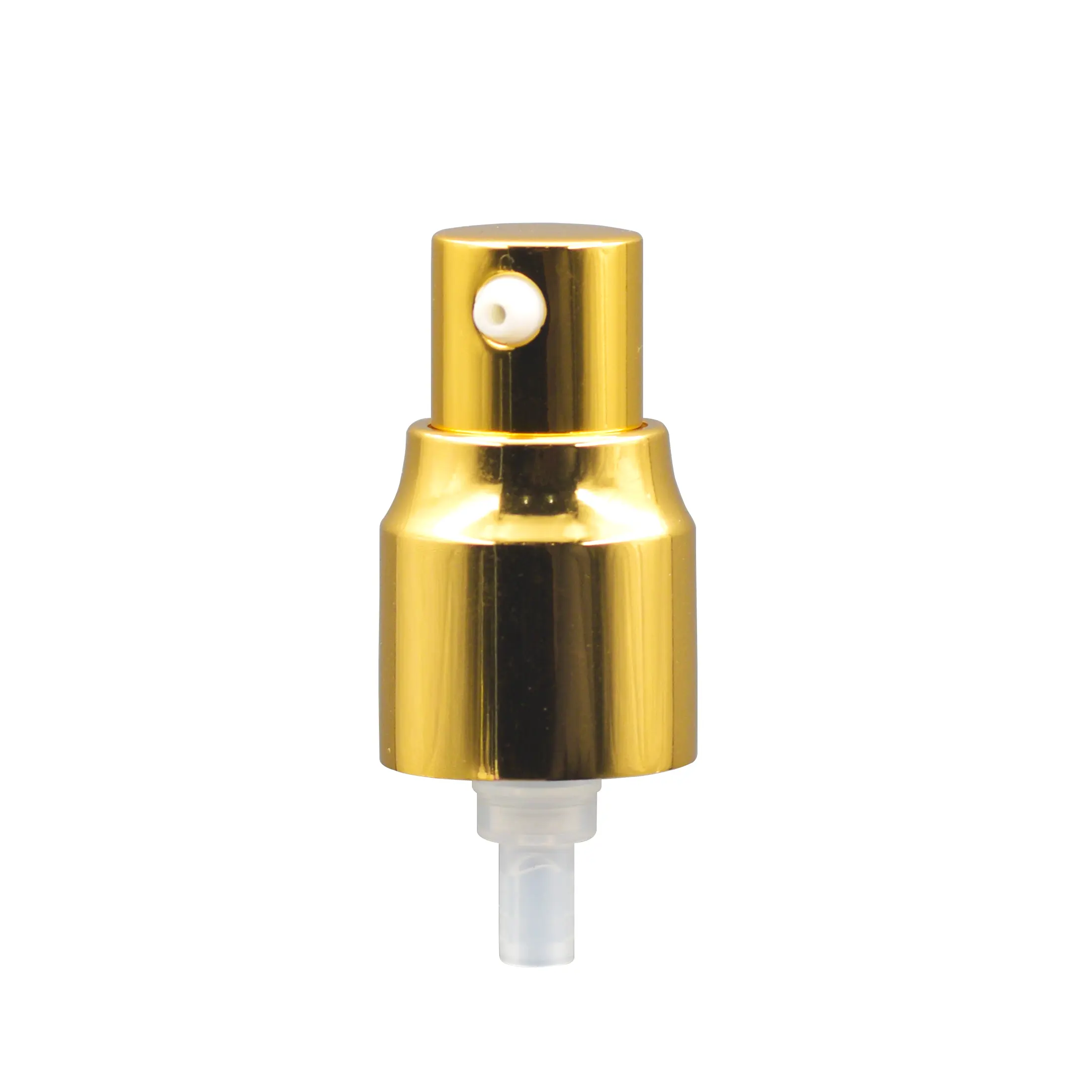 Free sample 20/410 anodized emulsion nozzle cosmetic aluminum silver gold liquid foundation treatment cream pump for bottles