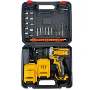 Professional Supplier Cordless Drill 21V drill machine set Brush Power Tool Woodworking Tools Drilling Machines